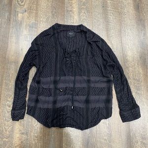 rails lily onyx jacquard top